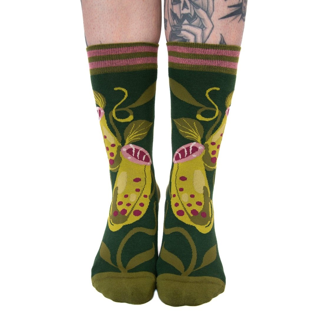 Pitcher Plant Crew Socks-4