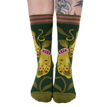 Pitcher Plant Crew Socks-4