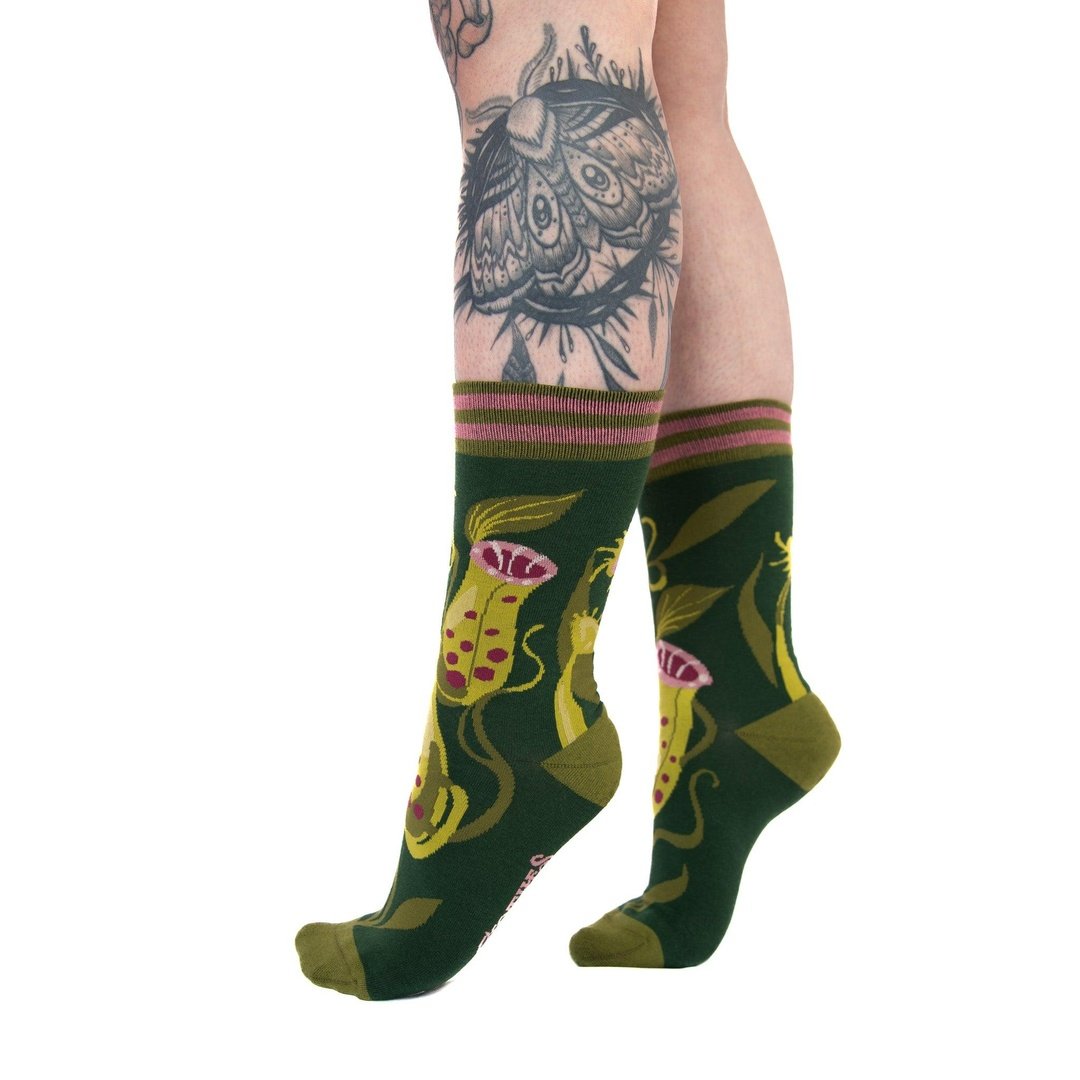Pitcher Plant Crew Socks-3