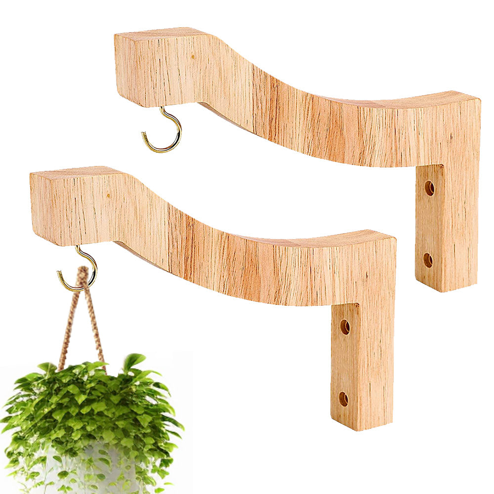 Plant Hanger Hanging Plant Hook Wooden Hanging Basket Wall Plant Hook Flower Pot-7