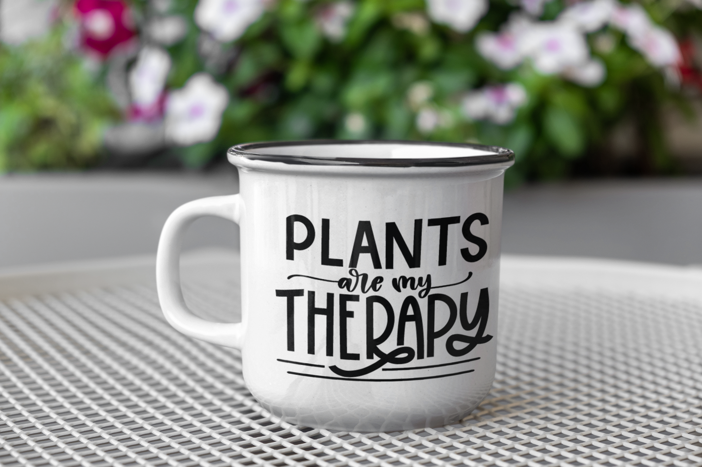 Plants Are My Therapy Plant Mom Mug-0