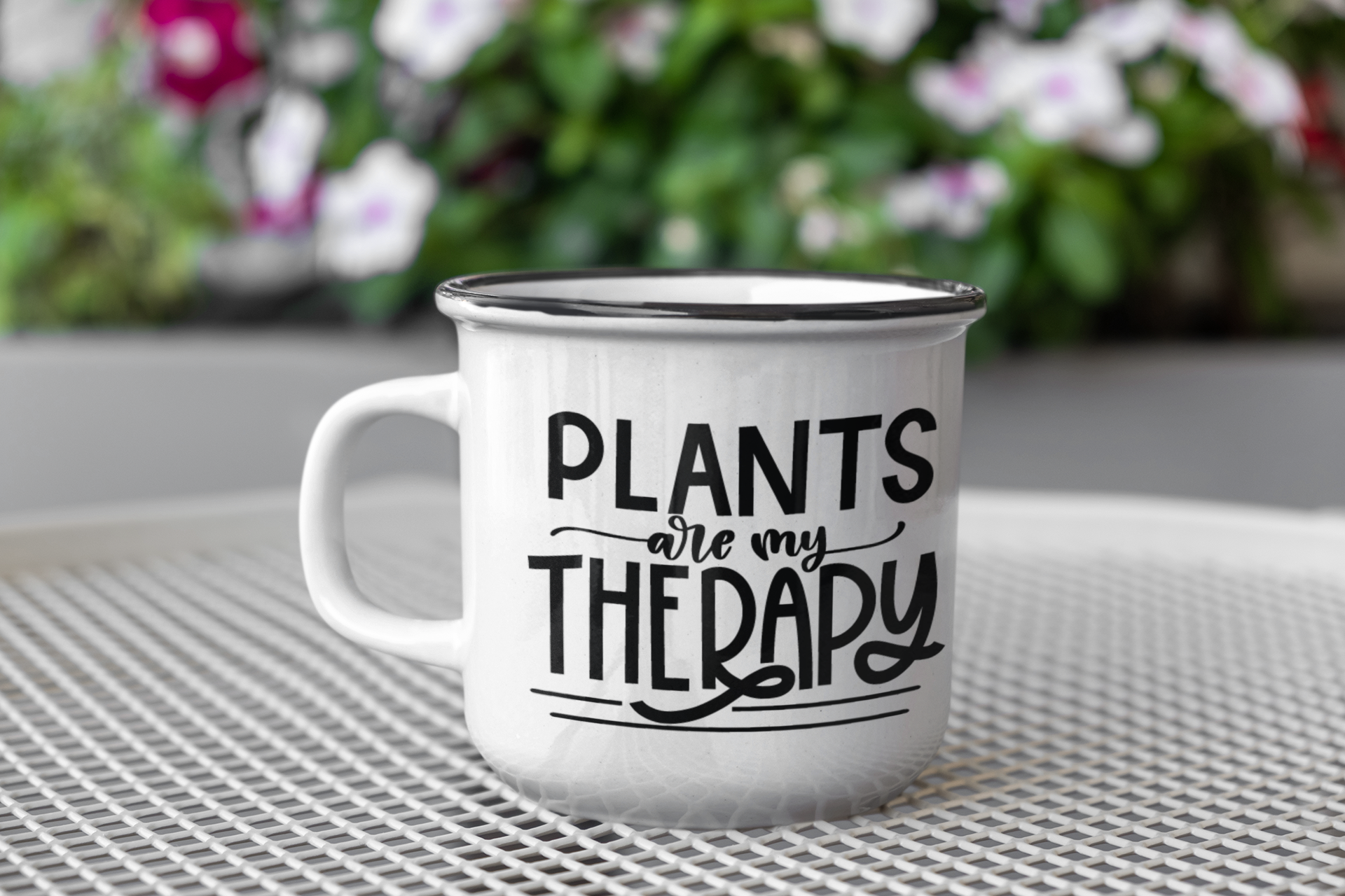 Plants Are My Therapy Plant Mom Mug-0